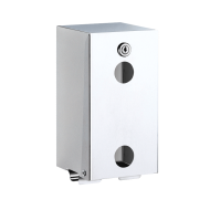 1660-Porte-papier toilette mural double rouleaux