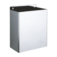 460-Poubelle inox rectangulaire murale, 13 litres