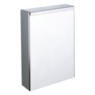 465-Poubelle inox rectangulaire murale avec couvercle, 4,5 litres