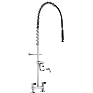 5633-Combiné de prélavage 2 trous avec mélangeur