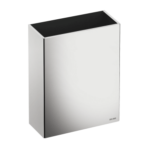 Poubelle inox rectangulaire murale, 25 litres