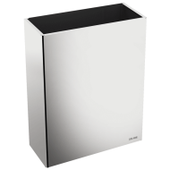 510463P-Poubelle inox rectangulaire murale , 38 litres