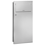 510713S-Poubelle encastrable inox avec trappe