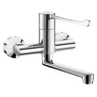 2436-Mitigeur de lavabo mécanique séquentiel mural