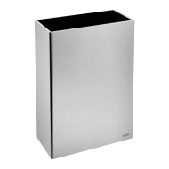 510467S-Poubelle inox rectangulaire murale , 50 litres
