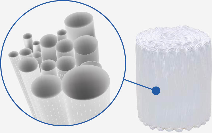 Membrane à fibres creuses